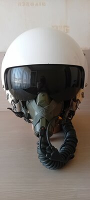 HGU-26/P flight helmet size Large with MBU-5/P oxygen mask size Long Narrow