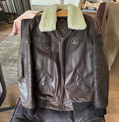 leather PME legend Pall Mall flight jacket Size XXL