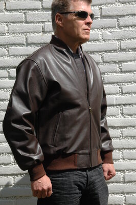 leather MA1 bomber jacket Brandnew size XXL handmade