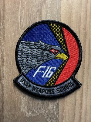 AF patch: F-16 USAF Weapons School