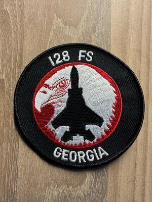AF patch: 128th Fighter Squadron Georgia ANG