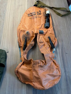 ASZh-43 inflatable life vest Polish Air Force original
