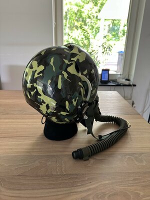HGU-2A/P flight helmet & MBU-5/P oxygen mask camo