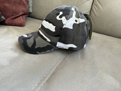 Kids cap white camo