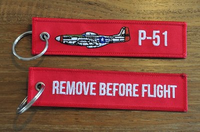 P-51 Mustang keychain keyring