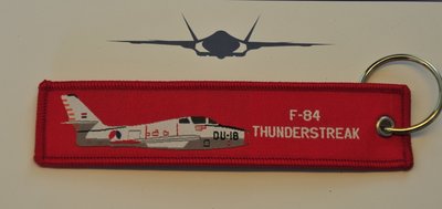 F-84 Thunderstreak keyring keychain bagage label