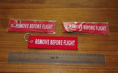 Keyring Remove Before Flight - extra large - 17 cm