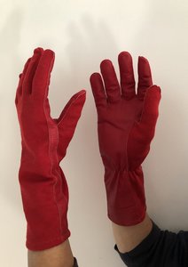 Nomex Fighter Pilot Gloves color red (the Red Arrows color)