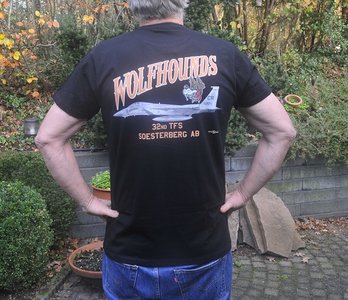 32nd TFS Wolfhounds F-15C Eagle T-shirt 