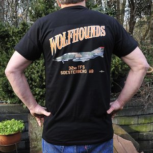 32nd TFS Wolfhounds T-shirt black F-4E Phantom