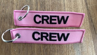 CREW Keyring Keychain embroidered