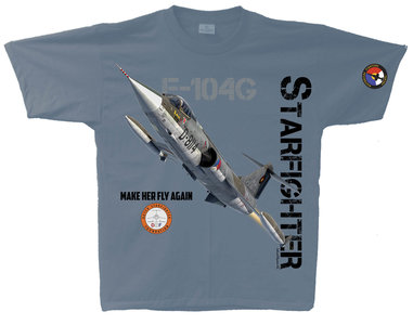 F-104G Starfighter t-shirt Dutch Starfighter Foundation 