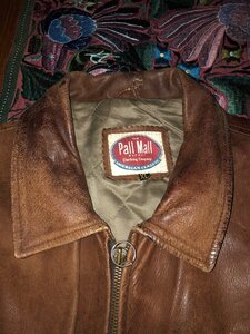 leather Pall Mall  flight jacket size XL