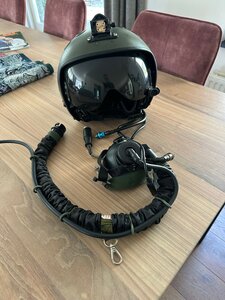 Zsh-7 flight helmet + KM-35M oxygen mask fighter pilot Indian Air Force  