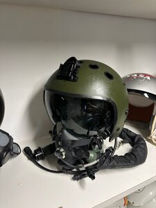 Zsh-7 flight helmet + KM-35M oxygen mask fighter pilot  excellent condition