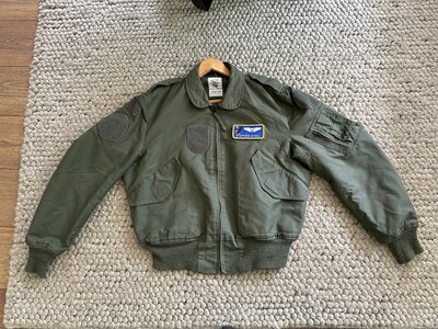 Nomex CWU-36/P flight jacket size Large 42-44 USAF name tag Stephen 