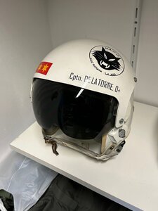 HGU-26/P flight helmet from F-4C Phantom Spanish Air Force fighter pilot Cptn DE LA TORRE 