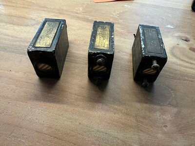 Aircraft cockpit instrument used on the T-33A T-Bird trainer aircraft 3 pieces