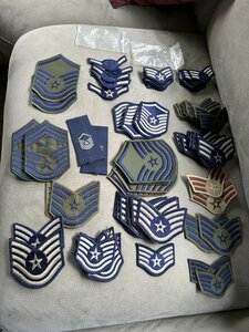 USAF rang patches original 
