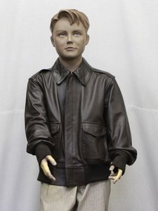 leather A-2 flight jacket for kids SALE price 
