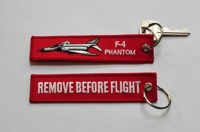 F-4 Phantom keychain keyring Remove Before Flight