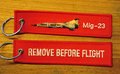 Mig-23 keyring keychain bagagelabel Remove Before Flight