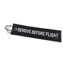 REMOVE BEFORE FLIGHT Keychain Keyring Bagage label