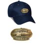 F4U Corsair Luxury baseball cap with metal emblem F4U Corsair brass cap