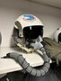 Gentex HGU-55/P flight helmet + MBU-12/P oxygen mask cover SAC marking 