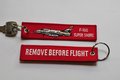 F-100 Super Sabre 32nd TFS keychain keyring Remove Before Flight
