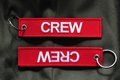 CREW Keyring Keychain embroidered