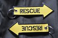 Rescue Keychain Keyring Embroidered