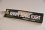 REMOVE BEFORE FLIGHT keychain keyring (camo + white letters)_