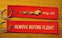 Mig-23 keyring keychain bagagelabel Remove Before Flight_