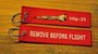 Mig-23 keyring keychain bagagelabel Remove Before Flight_