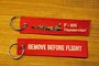 F-105 Thunderchief keyring keychain bagagelabel Remove Before Flight_