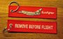 EUROFIGHTER  REMOVE BEFORE FLIGHT keychain keyring_