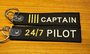 Captain IIII 24/7 Pilot keyring keychain bagagelabel _