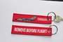 Tornado Keyring Keychain Remove before flight_