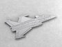 Magnetbox Dassault Rafale silver color_