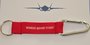 Remove Before Flight keyring keychain with carbine hook_