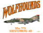 32nd TFS Wolfhounds white T-shirt  F-4E Phantom_