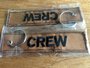 CREW embroidered keychain keyring bagagelabel_