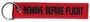 REMOVE BEFORE FLIGHT Keychain Keyring Bagage label SALE price_