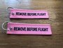 REMOVE BEFORE FLIGHT keychain keyring bagagelabel _