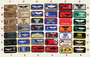 USAF nametags set 5 pieces_