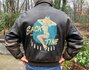 Avirex N.Y. brown leather A-2 flight bomber jacket_