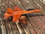 F-18 Hornet Mahogany wood handmade scale model_