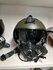 Zsh-7 flight helmet + KM-35M oxygen mask fighter pilot  excellent condition_