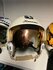 HGU-2M/P flight helmet + MBU-5/P oxygen mask 4th Stormo markings Gold Visor_